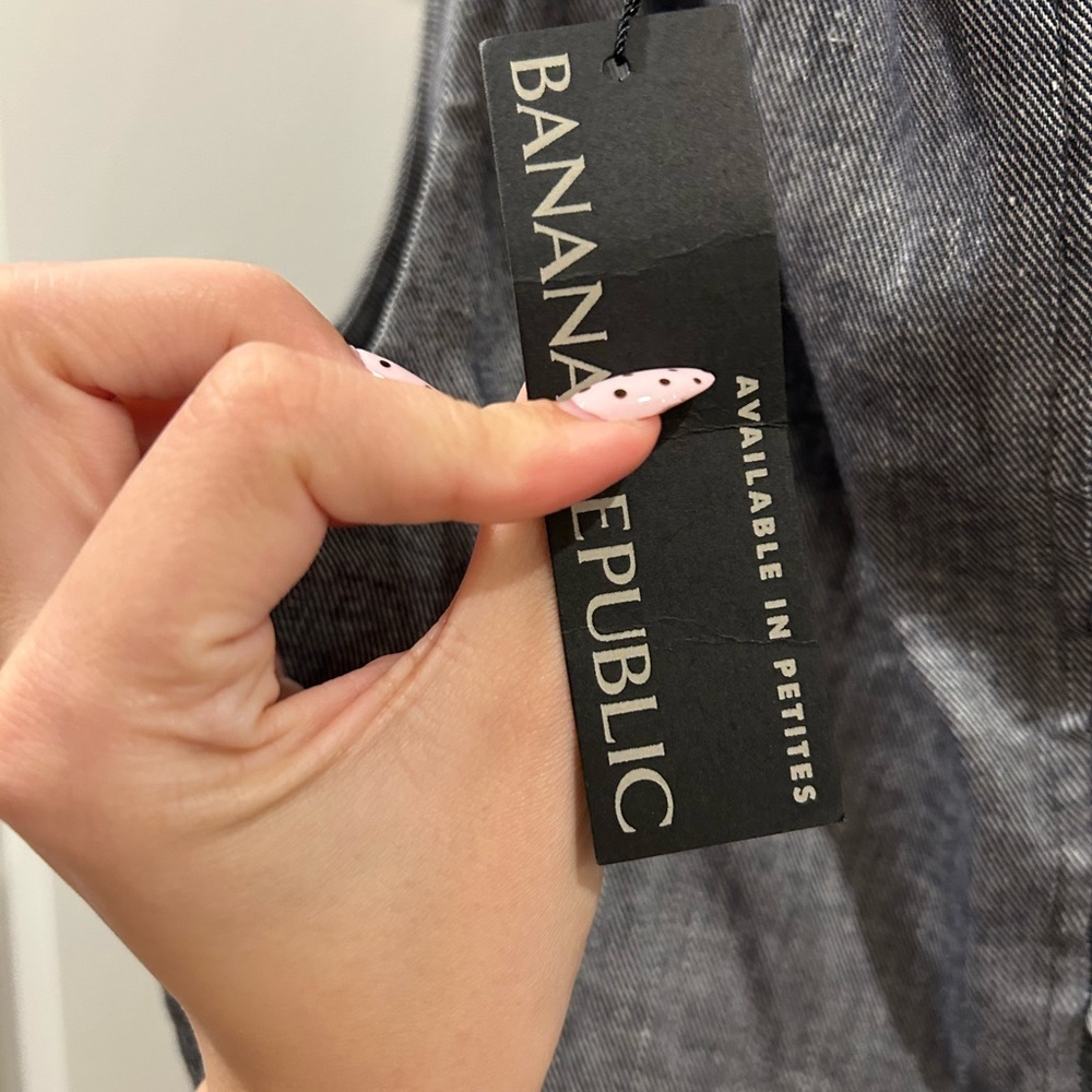 NWT Banana Republic Blouse black white XL - Picture 4 of 5